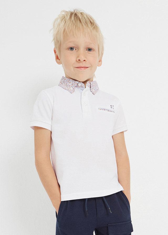 Polo col Fleuri  8 ans