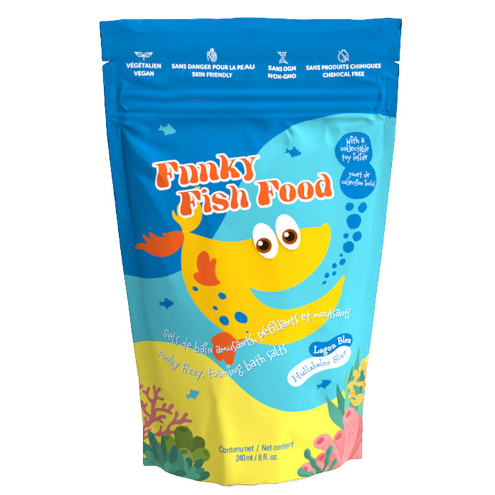 Sels de bain Funky fish food Lagon Bleu