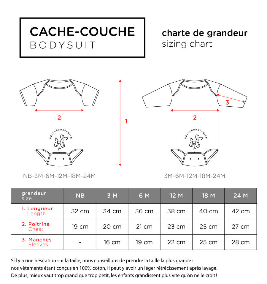 Cache-couche Blanc Petite Sœur NB