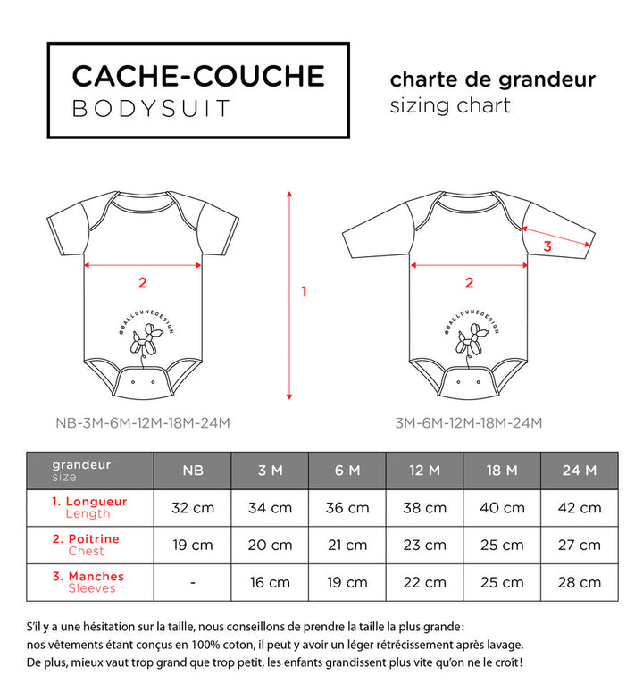 Cache-couche Blanc Petite Sœur NB