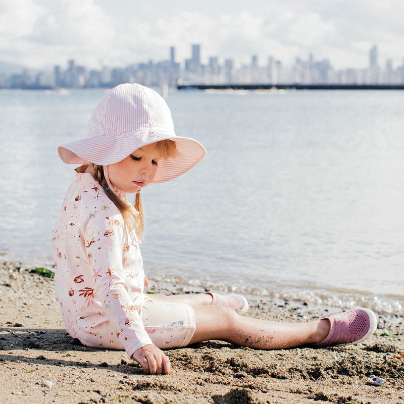 Chapeau Floppy Pink Stripes Medium