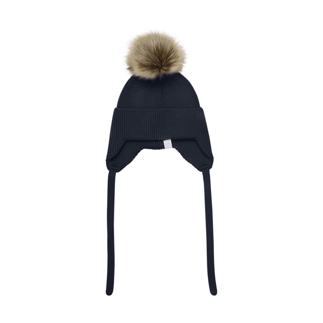 Tuque à pompon doublée Total Éclipse  48 cm ( 9-12 mois)