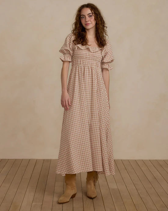 Robe Birdie Gingham rose XS