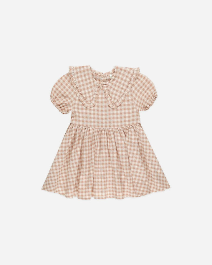 Robe Camille Gingham rose 2-3 ans