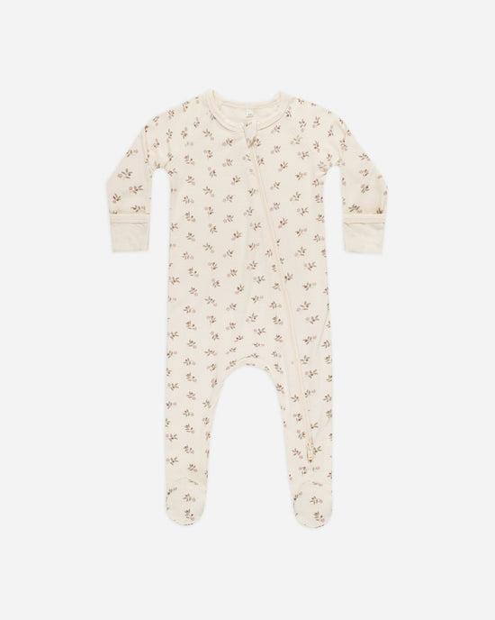 Pyjama une pièce Bamboo Holly Berry 6-12 mois