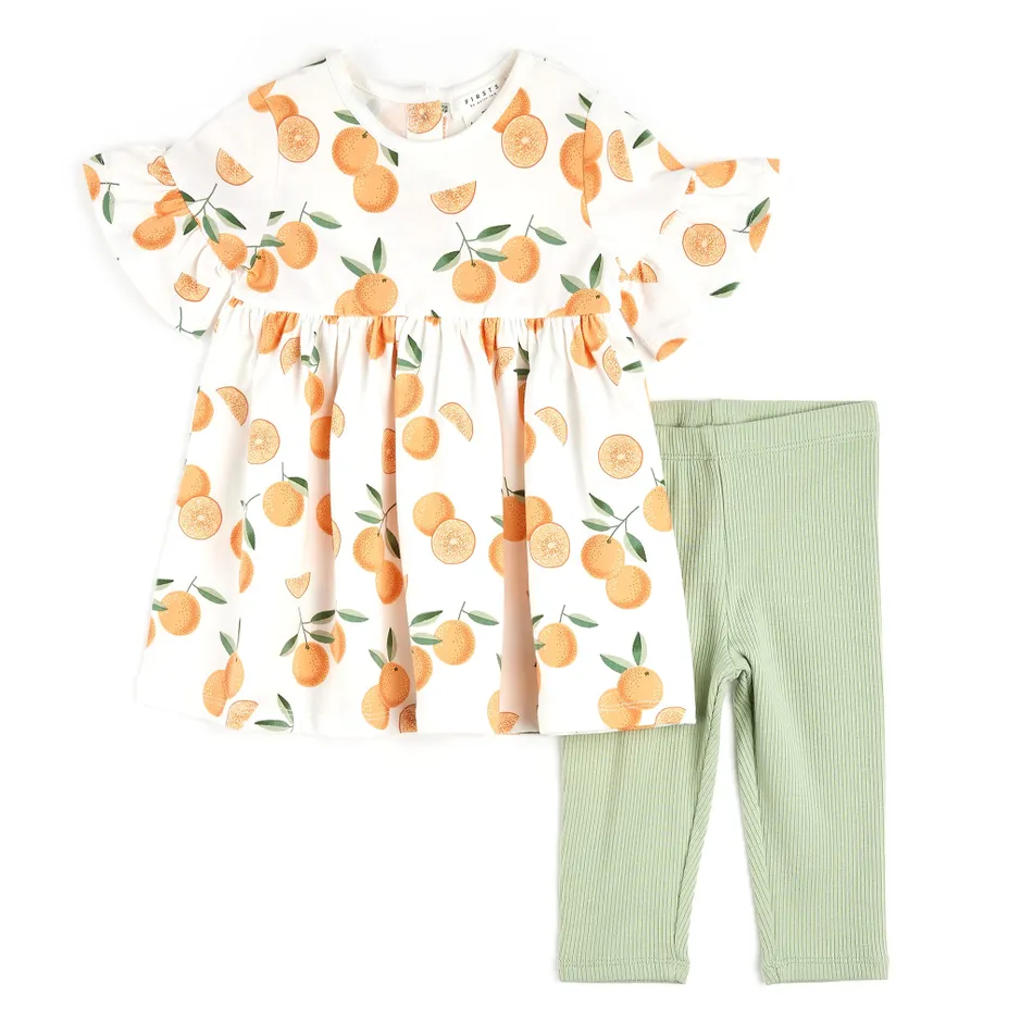 Ensemble Robe à manches courtes Clementines   3mois