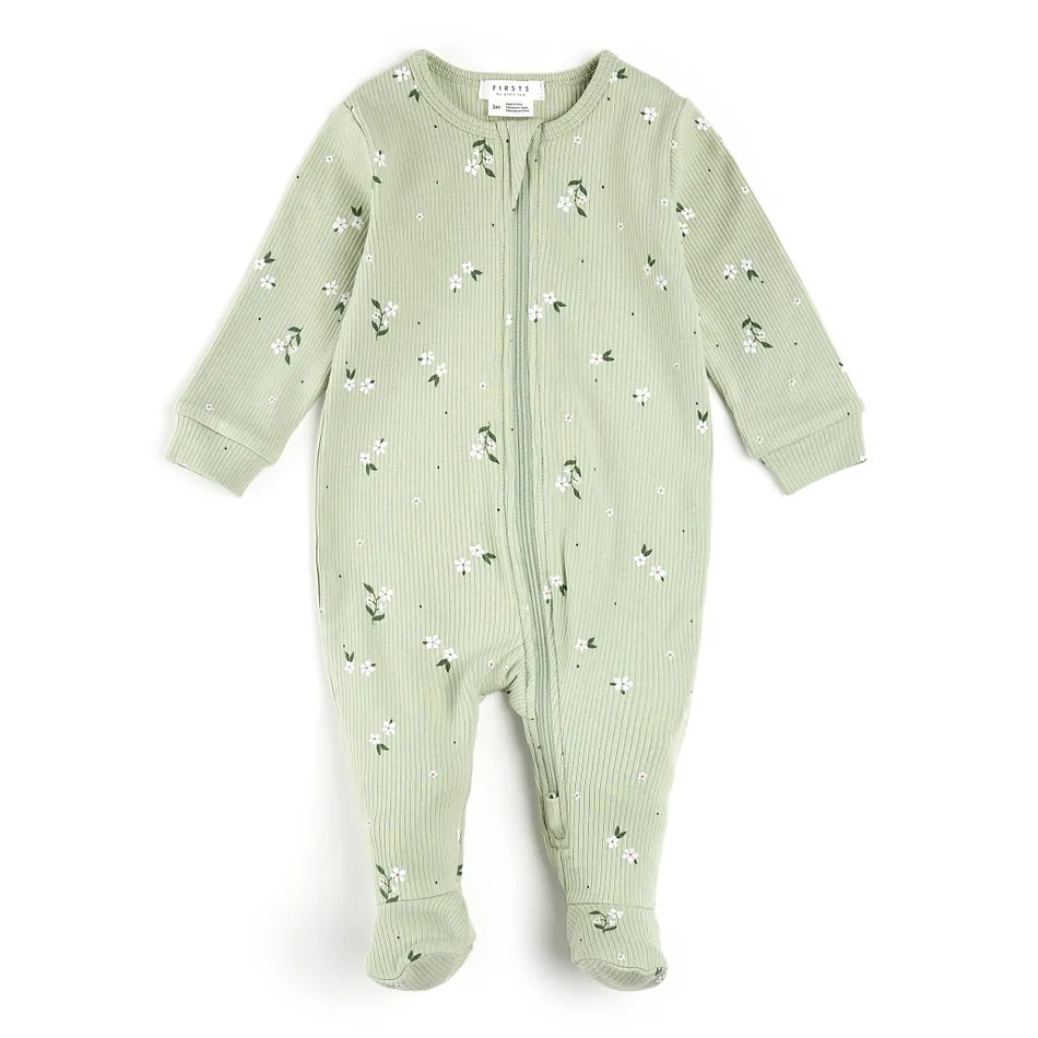 Pyjama une pièce Petites fleurs  0M