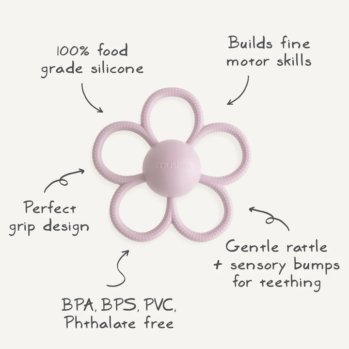 Hochet de Dentition Daisy - Lilas
