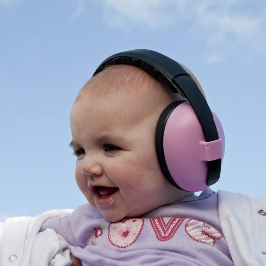 Cache-oreilles pour protection sonore (0-2 ans) - Rose pétale