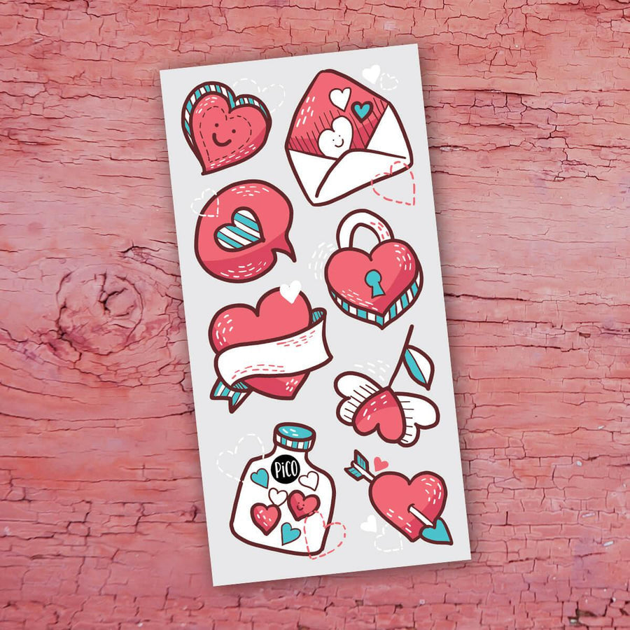 Tatouages temporaires - Saint-Valentin