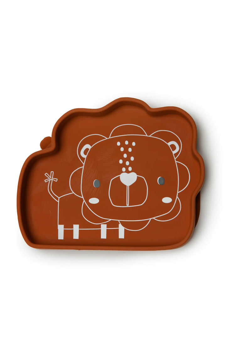 Assiette en silicone Lion