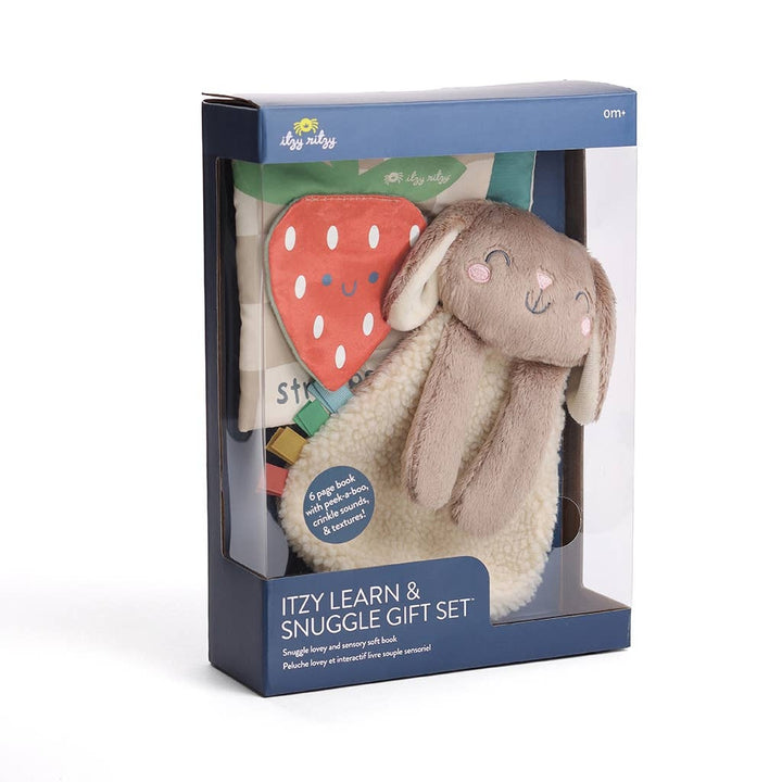 Ensemble peluche et livre sensoriel Lapin