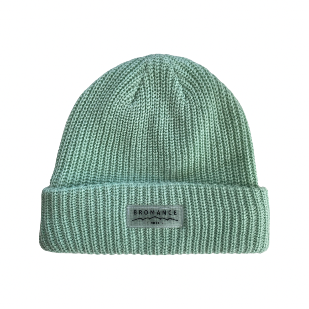 Tuque en tricot doublée Turquoise S