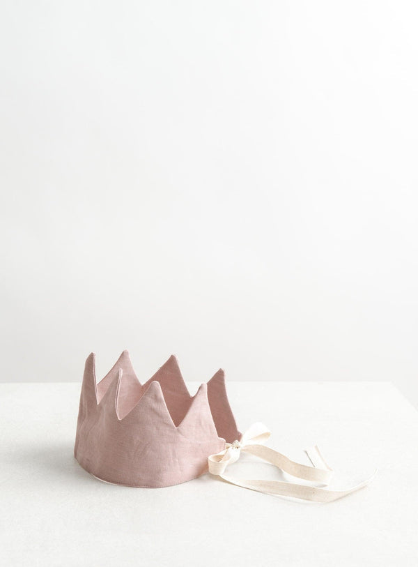 Couronne en lin Dusty pink