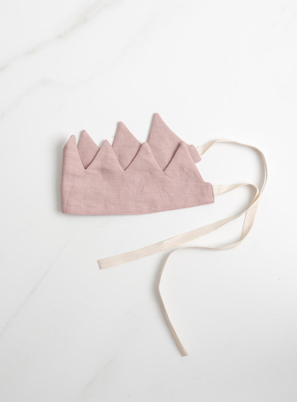 Couronne en lin Dusty pink