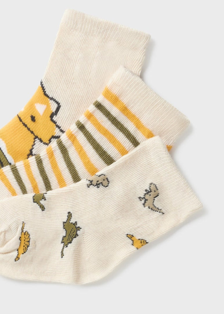 Chaussettes pour bébé Ensemble de 3 Dinosaures 36 mois