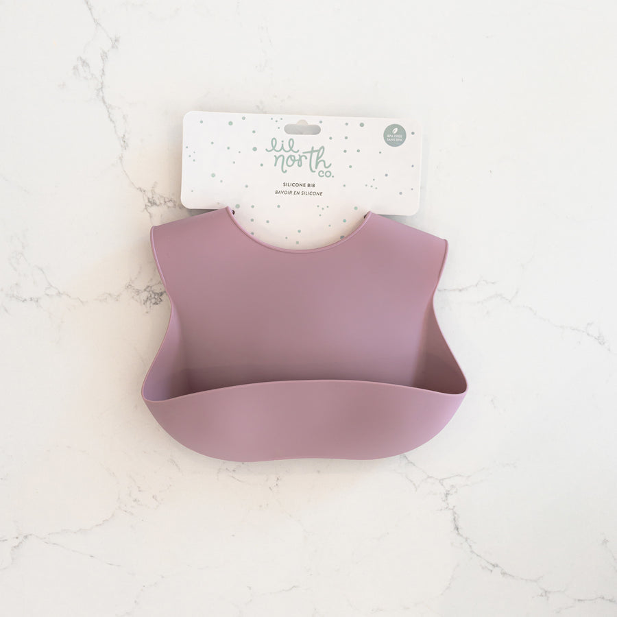 Bavette en silicone Pale Mauve