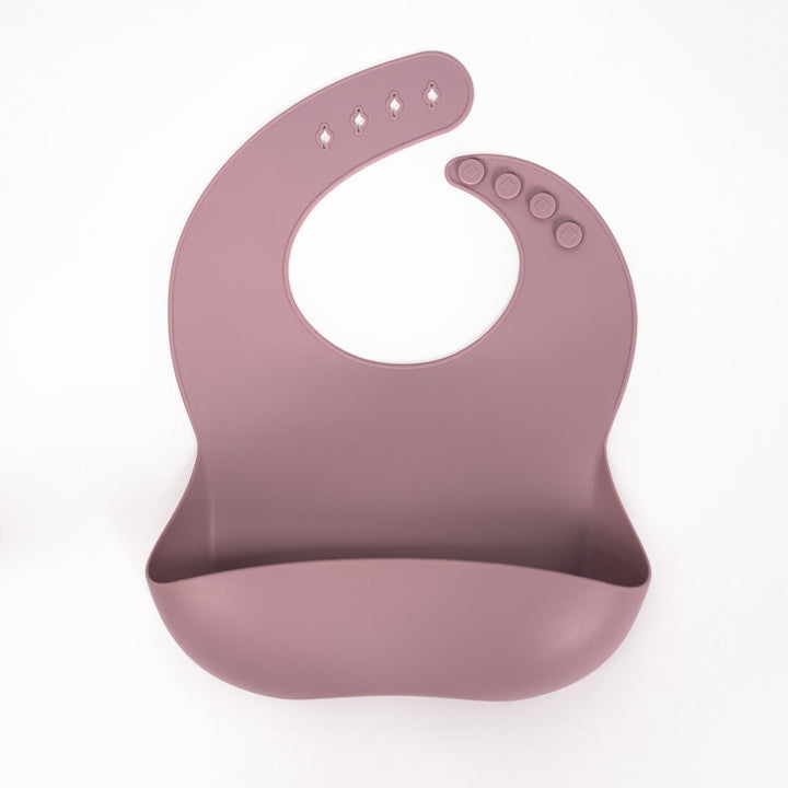 Bavette en silicone Pale Mauve