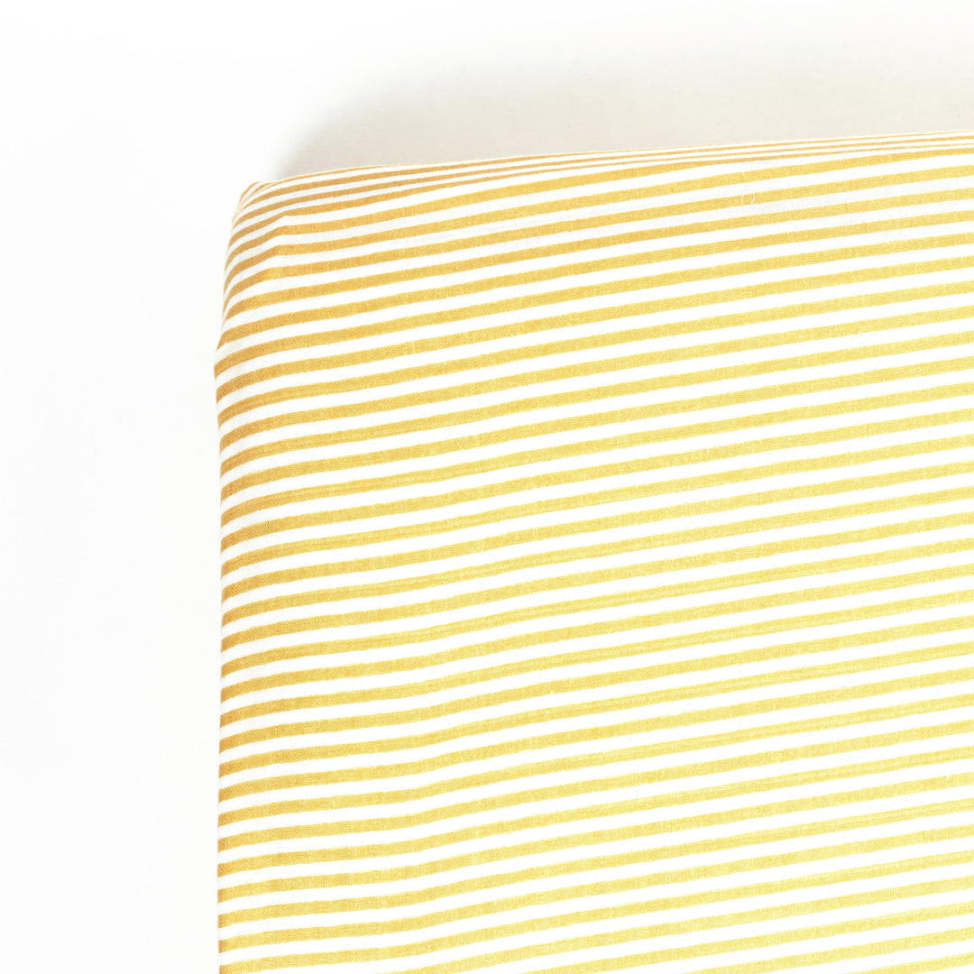 Drap contour de bassinette Ochre Stripe