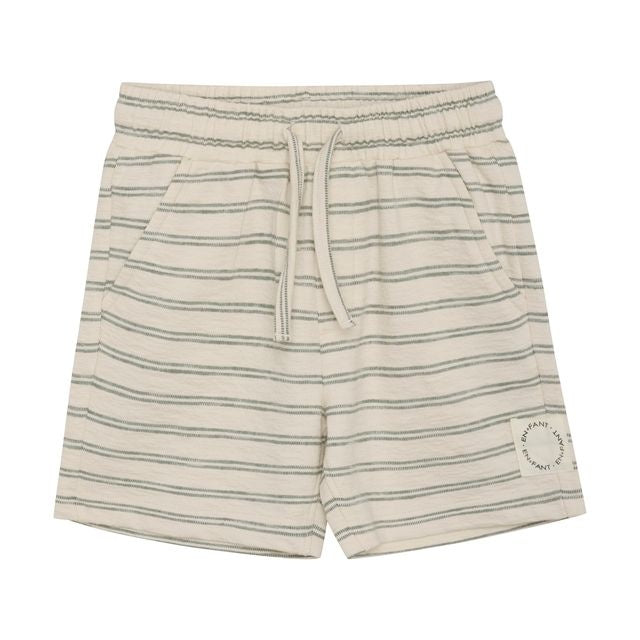 Short en molleton lignée Sauge 4 ans