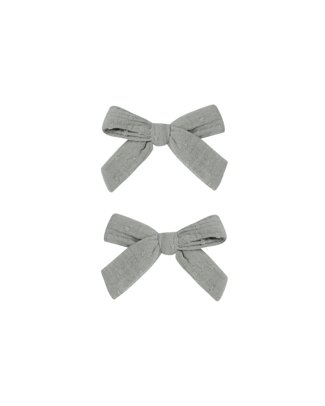 Ensemble de deux boucles sur barrettes Grey