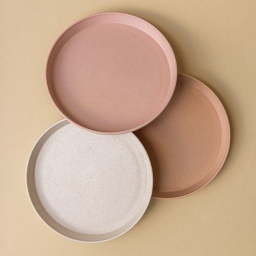 Assiette en paille de blé Blush