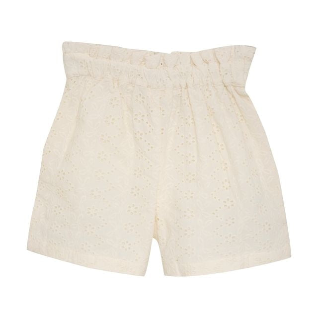 Short Broderie anglaise Eggnog  3 ans