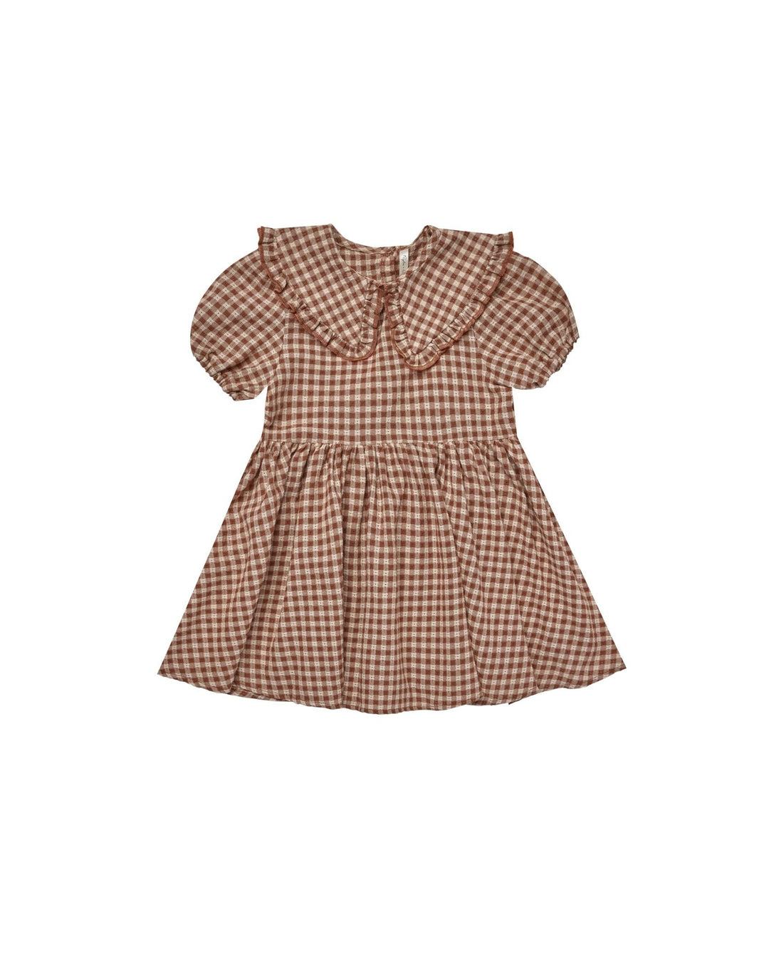 Robe Camille Gingham Brown  4-5 ans