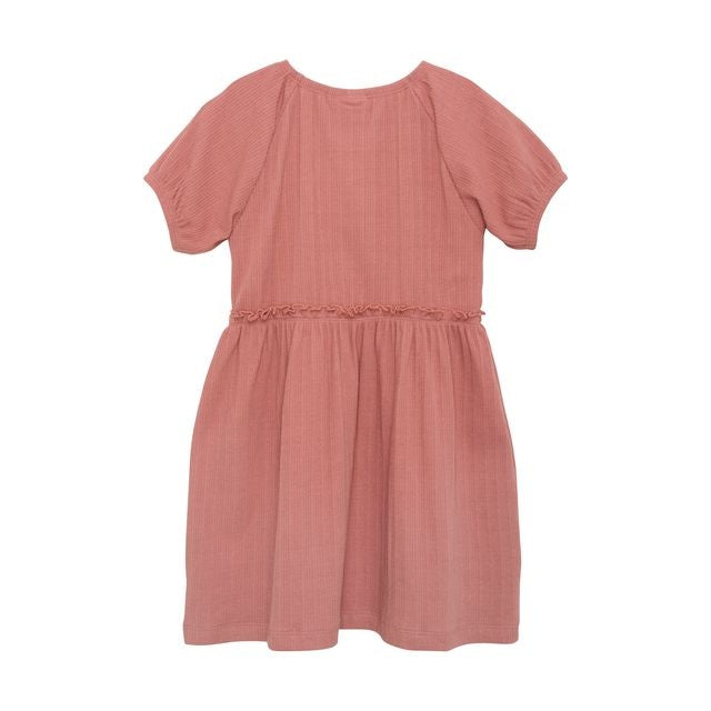 Robe côtelée Rose 3 ans