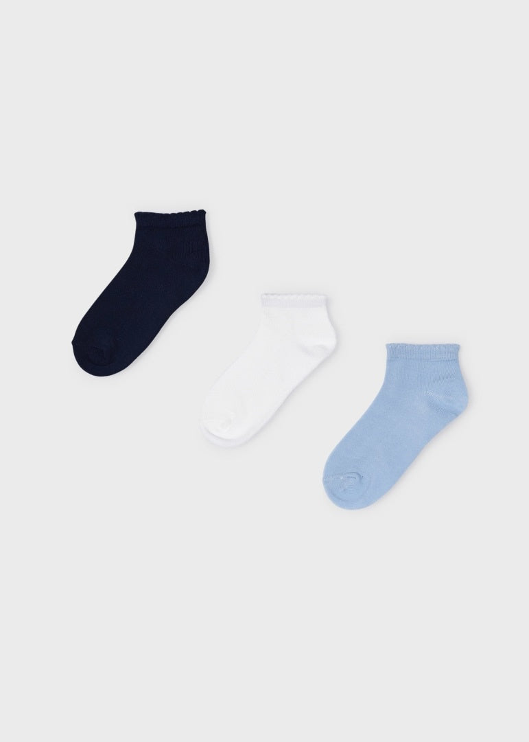 Chaussettes Ensemble de 3 Bleu 4 ans