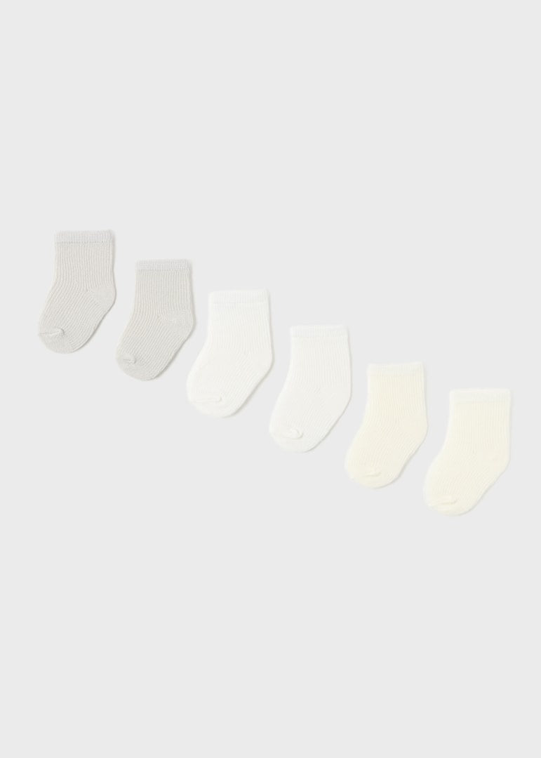 Chaussettes pour bébé Ensemble de 6 Nude 6 mois