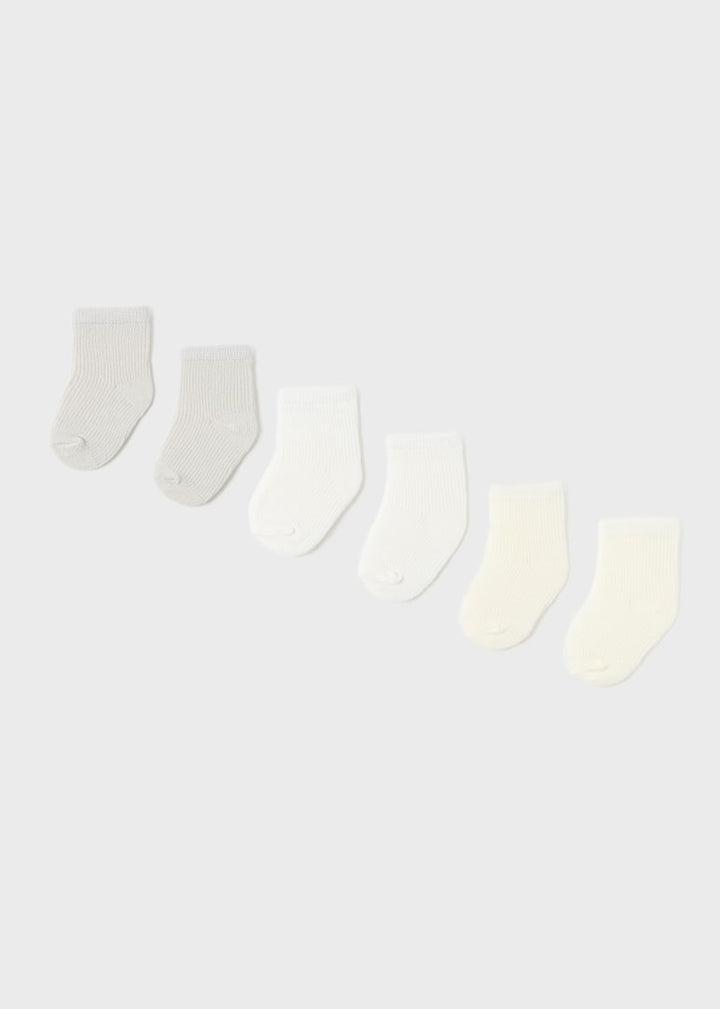 Chaussettes pour bébé Ensemble de 6 Nude 6 mois