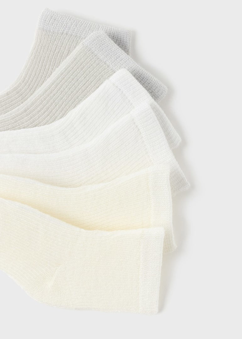 Chaussettes pour bébé Ensemble de 6 Nude 12 mois