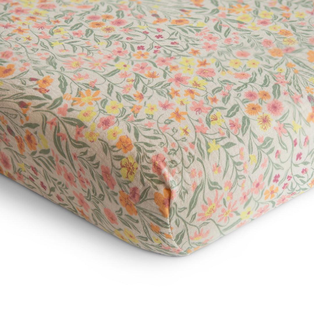 Drap contour de bassinette Pastel Bloom