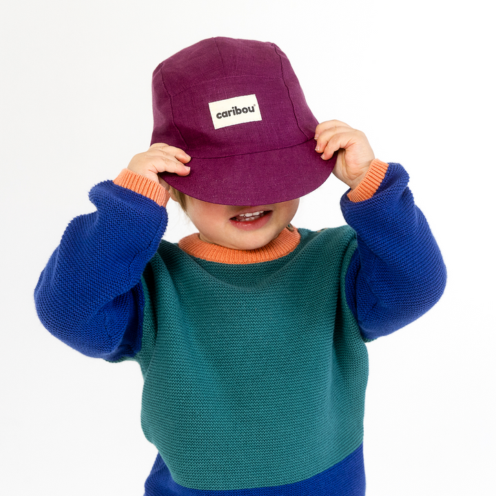 Casquette Aubergine Très grand