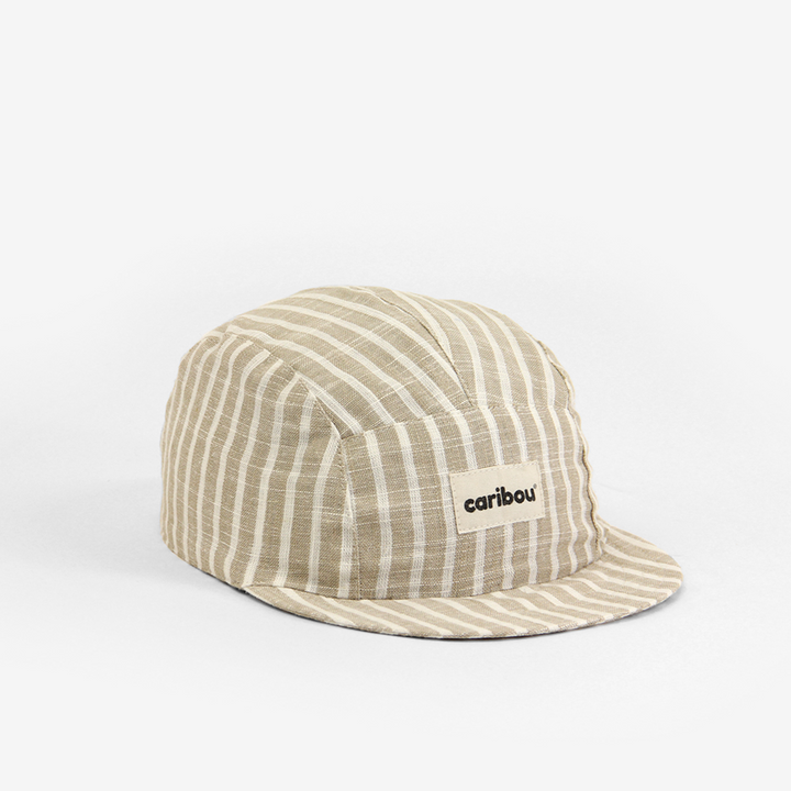 Casquette Rayée Naturel Petit