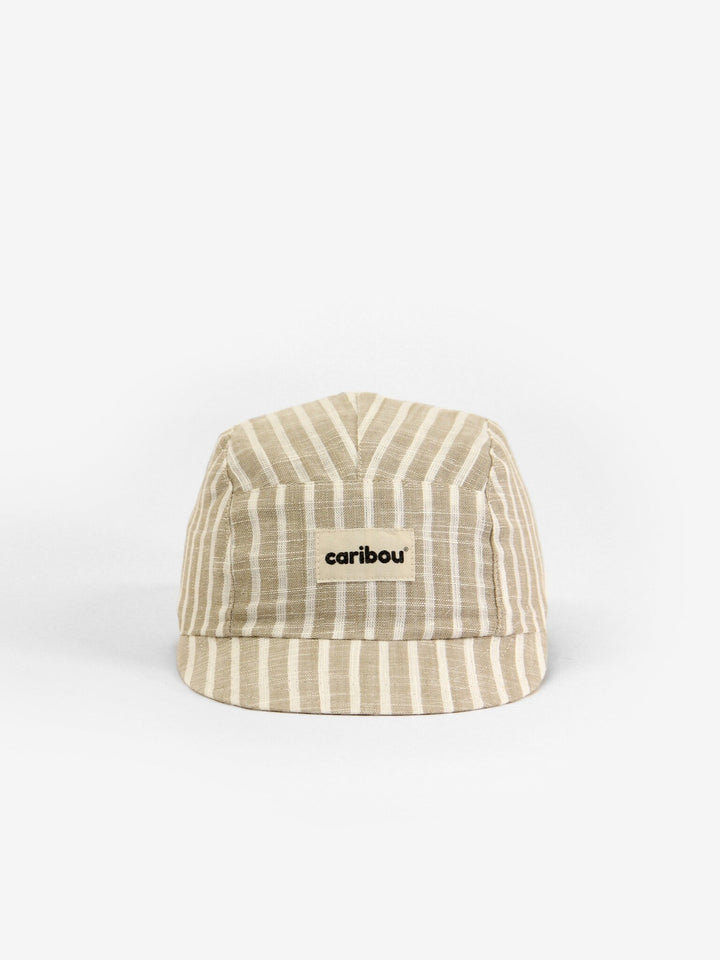 Casquette Rayée Naturel Grand