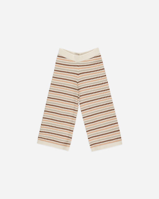 Pantalon en tricot Honeycomb Stripe  2-3 ans