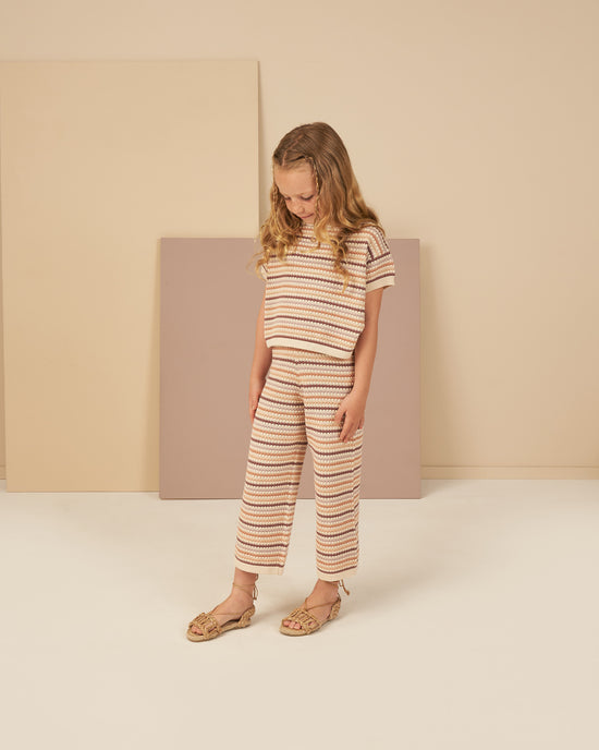 Haut Honeycomb Stripe 6-7 ans