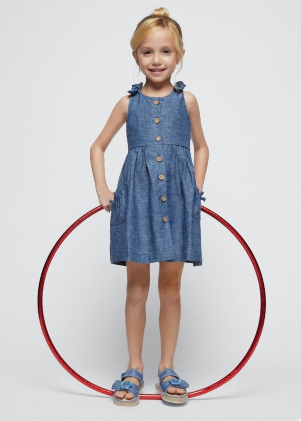 Robe en chambray Blue  5 ans