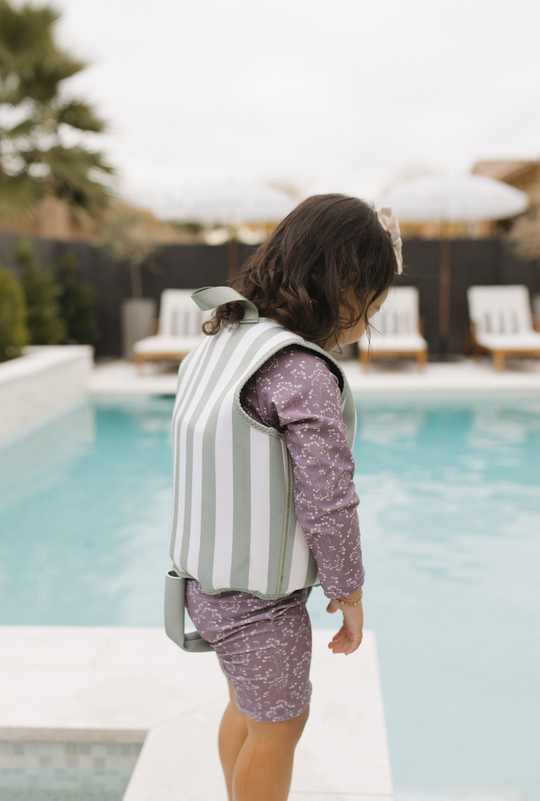 Veste d'apprentissage à la nage Sage Stripe 3-6 ans