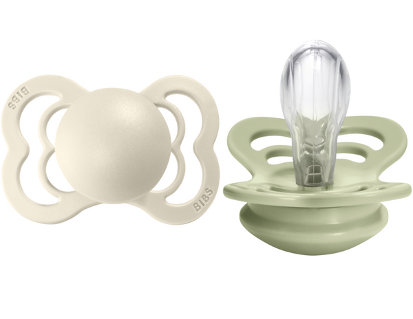 Suces Suprême Silicone Pqt 2 Ivory/Sage Size 1 0-6 mois