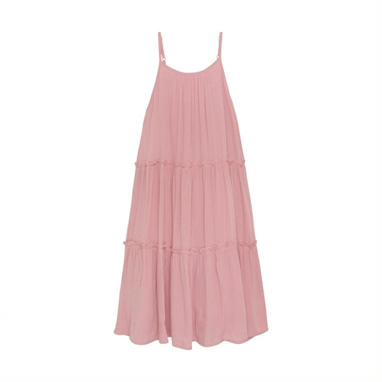 Robe en crêpe Rose 6 ans